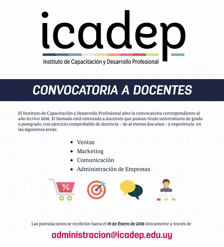 Convocatoria A Docentes – FINALIZADA | ICADEP