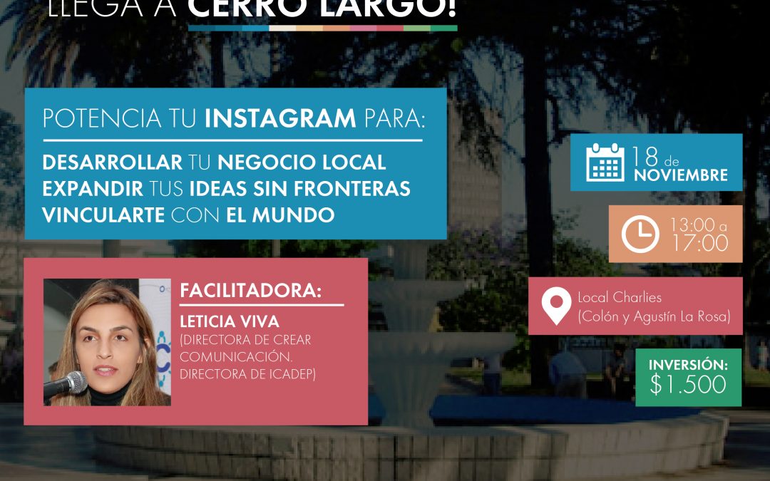 Innovador Workshop llega a Cerro Largo!