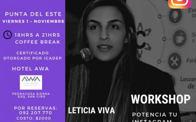 En Punta del Este – Workshop: Potenciá tu Instagram