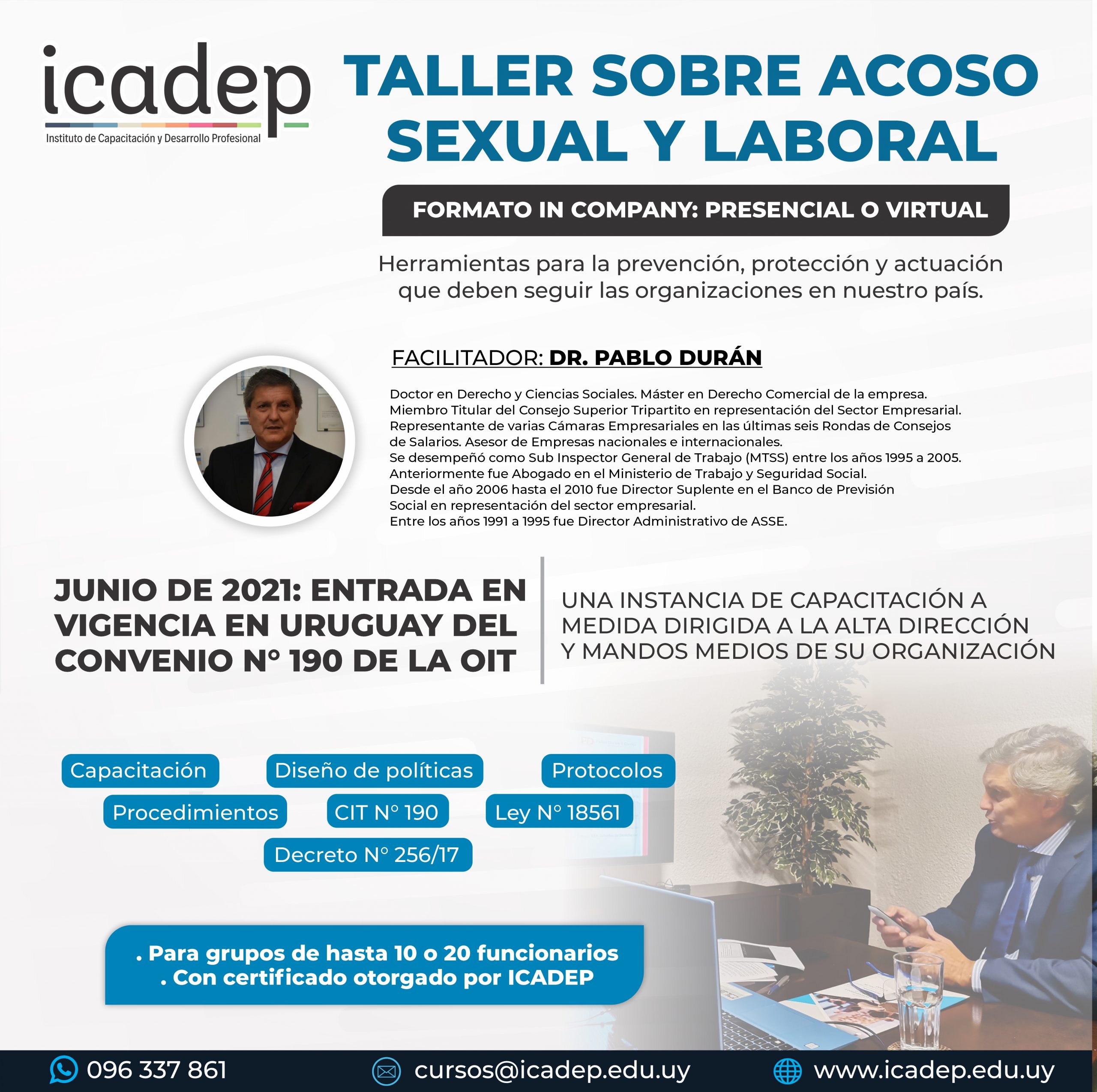 Taller Sobre Acoso Sexual Y Laboral Formato Incompany Icadep 9177